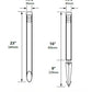 Focus Industries AL08SML12CAR 12V 3W Omni LED Copper 1.75" Diameter Mini Bollard, Copper Acid Rust Finish