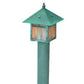 Focus Industries AL09L12RST 12V 3W Omni LED Brass Post Lantern Area Light with ABS Post, Rust Finish
