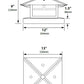 Focus Industries AL10LGPL12BRS 12V 3W Omni LED Solid Brass Pedestal Lantern, Brass Finish