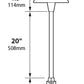 Focus Industries AL12L12CPR 12V 3W Omni LED 8" Cast Aluminum Mushroom Hat, Chrome Powder Finish