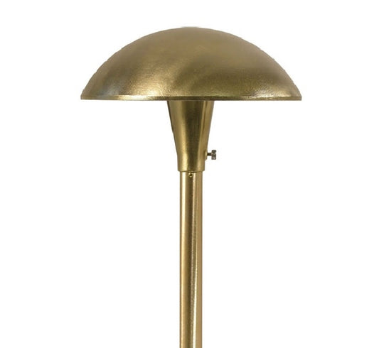 Focus Industries AL12L12RST 12V 3W Omni LED 8" Cast Aluminum Mushroom Hat, Rust Finish