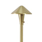 Focus Industries AL17AHL12BAR 12V 3W Omni LED 8" Cast Brass China Hat Area Light with Adjustable Hub, Acid Rust Finish