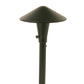 Focus Industries AL17SMAHL12BLT 12V 3W Omni LED 5.5" Cast Aluminum China Hat Area Light with Adjustable Hub, Black Texture Finish