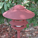 Focus Industries Al-03-4T-10-HTX-120V 120V 10" Four Tier Pagoda Hat Area Light, Hunter Texture Finish