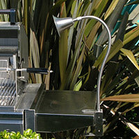 Focus Industries BQ-03-FC-HTX 12V Spun Aluminum Bell BBQ Flex Light Clamp Series with 24" Flex Arm, Hunter Texture Finish