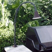 Focus Industries BQ-03-FD-120V-RST 120V Spun Aluminum Bell BBQ Flex Light Deck Series with 24" Flex Arm, Rust Finish