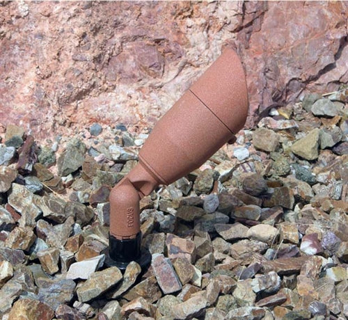 Focus Industries DL-22-XEC-RST 12V 20W MR16 Halogen Bullet Directional Light with Extra Long Collar, Rust Finish