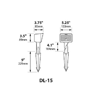 Focus Industries DL15L12CAM 12V 3W Omni LED Cast Aluminum Floodlight, Camel Tone Finish