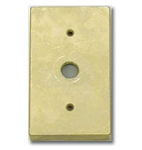 Focus Industries FA-22-BRS Stamped Brass, Single 1/2" IP Open Hole Rectangular Canopy Finish