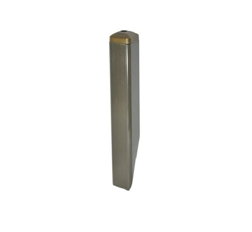 Focus Industries FA-26-GFIC-CPR 120V Angle Cut ABS Mounting Pedestal, Cast Aluminum Cap, GFCI Receptacle, Weatherproof Cover, Chrome Powder Finish