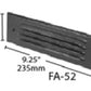 Focus Industries FA-53-BLT Stamped Aluminum Face Plate for SL-04-AL with White Acrylic Lens, Black Texture Finish