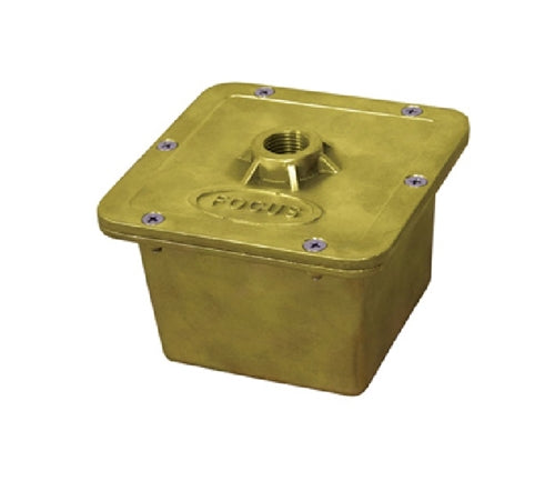 Focus Industries FA-JBOX-BRS Direct Burial Square Brass Junction Boxes 5" X 5"