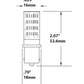 Focus Industries FLLEDOMNI3SS 3W Omni Super Saver LED, SC Base, 50,000 Hours, Dimmable, 3000K Warm White, 300 Lumens