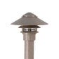 Focus Industries IAL-03-10NL3-LUN E26 Standard Base 3 Tier 10" Pagoda Hat, 3" Post Mount Base Area Light, Luna Finish