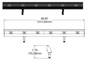 Focus Industries LFL014LEDM1041MVBLT LED Floodlight, Black Finish