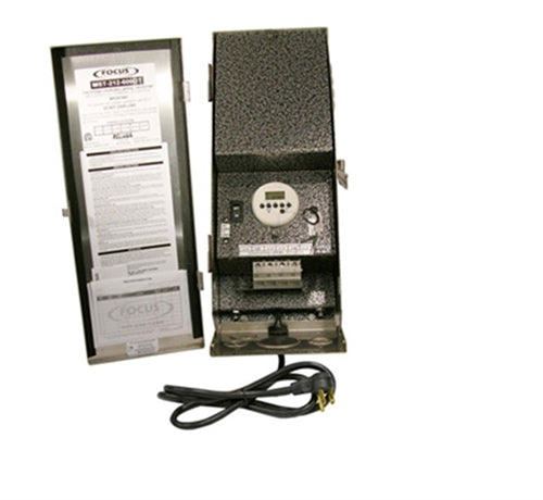 Focus Industries MST-12-300-277 300 Watt Stainless Steel Transformer, Single Circuit 277V input, 12.5V output, Stainless Steel Finish