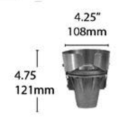 Focus Industries PGL-05-L36-AMBER 5W LED MR16, Putting Green Cup Light with Amber Lens, Brass Finish