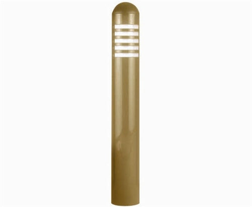 Focus Industries PL-07-BAR 12V 18W S8 Incandescent 3.5" Bollard Path Light, Brass Acid Rust Finish