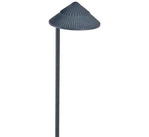 Focus Industries PL-21-LEDP-CAM 12V 4W LED 300 lumens 5.75" Tiki Hat Path Light, Camel Tone Finish