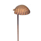 Focus Industries PL03DCL12BRT 12V 3W Omni LED Die Cast Aluminum Sea Shell Hat Path Light, Bronze Texture Finish