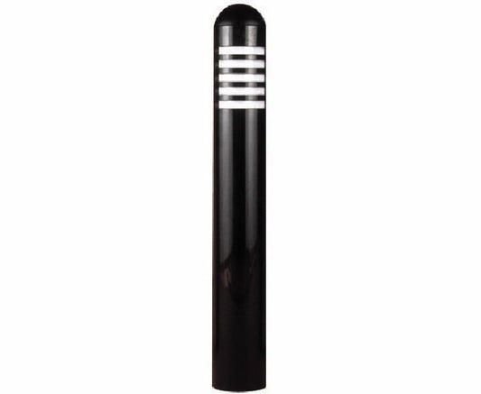 Focus Industries PL07ALUML12BLT 12V 3W Omni LED 3" Diameter Aluminum Mini Bollard, Black Texture Finish