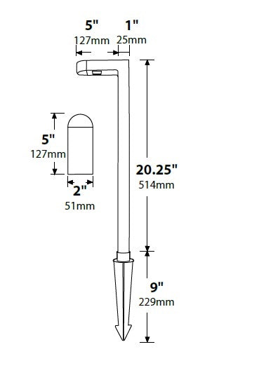 Focus Industries PL17L12WTX 12V 3W Omni LED Extruded Aluminum L-Shape Path Light with Glass Lens, White Texture Finish