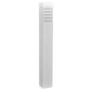 Focus Industries PL22L12WTX 12V 3W Omni LED Square Aluminum 180 Degree Bollard Path Light, White Texture Finish