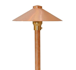 Focus Industries RXA-03-F-WIR 12V 20W T3 Halogen 9" China Hat Finial with Adjustable Hub Area Light, Weathered Iron Finish