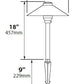 Focus Industries RXA03L12RST 3W Omni LED 9" Remedy Adjustable Spun Aluminum China Hat Area Light, Rust Finish