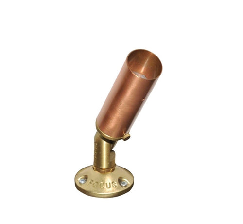 Focus Industries RXD-03-TS-CAV 12V 20W MR11 Halogen Tube Shield Bullet Directional Light, Copper Acid Verde Finish