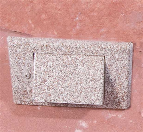 Focus Industries SL-02-1L-LEDP-BRS 12V 4W LED flat panel 1 Louver Step Light, Unfinished Brass