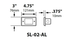 Focus Industries SL-02-AL-L12-HTX 3W Omni Super Saver LED Acrylic Lensed Step Light, Stamped Aluminum, , Hunter Texture Finish