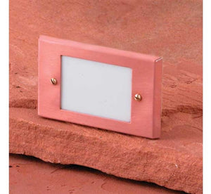 Focus Industries SL-02-AL-LEDP-BAR 12V 4W LED flat panel Lensed Step Light, Brass Acid Rust Finish