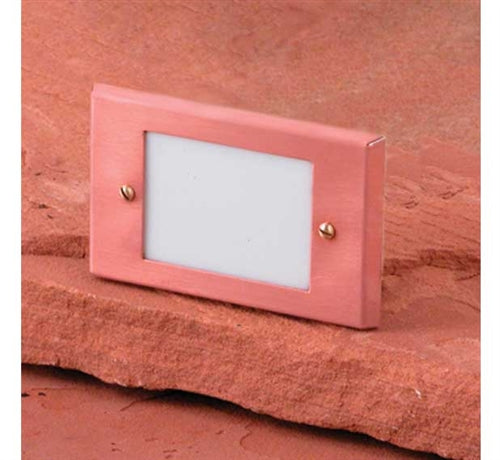 Focus Industries SL-02-AL-LEDP-CAM 12V 4W LED flat panel Lensed Step Light, Camel Tone Finish