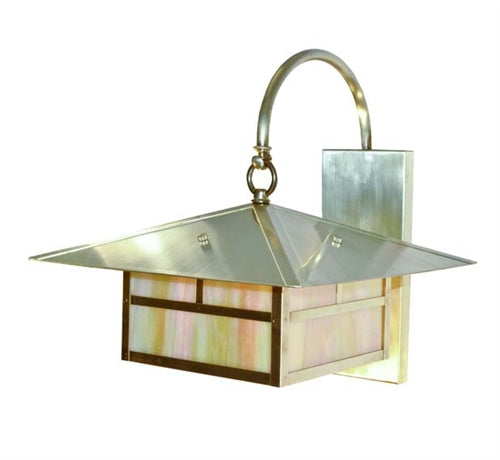 Focus Industries SL-13-LG-CAM 12V 18W S8 Incandescent, Wall Mount Lantern, Camel Tone Finish