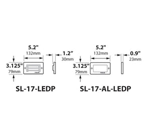 Focus Industries SL-17-LEDP120VBBBRS 4W OMNI LED, Cast Brass Step Light, Back Box, Brass Finish