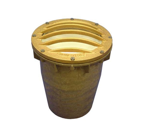 Focus Industries SL-20-MDG-FL26-WTX 120V 26W CFL Well Light with Lens Grate, White Texture Finish