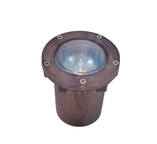 Focus Industries SL-20-SMGMR16LED-CAM 12V 4W MR16 LED Well Light with Lens Grate, Camel Tone Finish