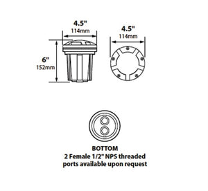 Focus SL-20-SMMSM-LEDP-BAR Marker Light, 4W LED, 12V, Brass Acid Verde