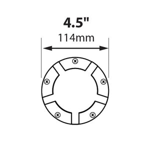 Focus SL-20-SMMSM-LEDP-BLT Marker Light, 4W LED, 12V, Aluminum, Black Finish