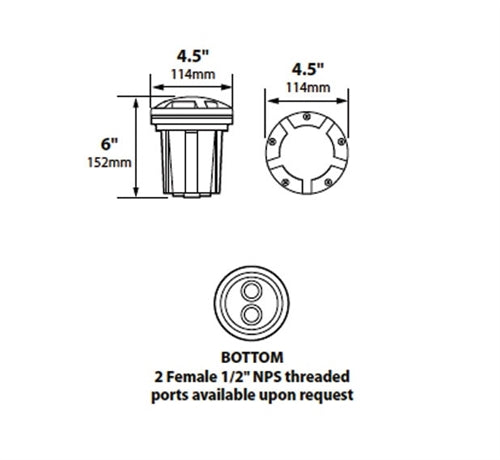 Focus SL-20-SMMSM-LEDP-120V-BAR Marker Light, 4W LED, 120V, Brass Acid Rust