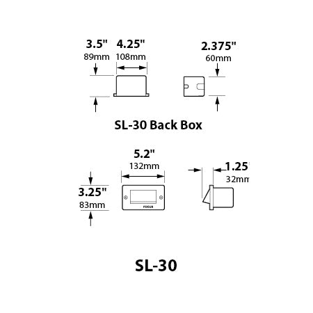 Focus Industries SL-30-LED3WTX 3W OMNI LED, Cast Brass, Single Louver Step Light, White Texture Finish