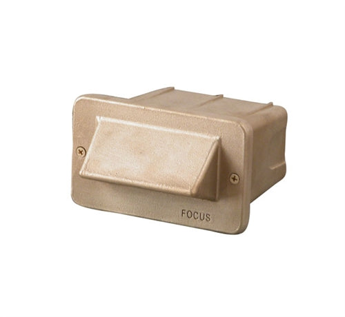 Focus Industries SL-30-T7-TRC 120V 15W T7 Halogen 1 Louver Step Light, Terra Cotta Finish