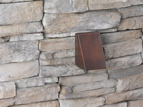 Focus Industries SL-35-LED3BRS 3W OMNI LED, Stamped Brass Surface Step Light, Brass Finish