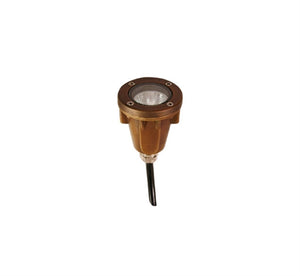 Focus Industries SL-40-ULT-BAR 12V 20W Ultraline MR11 Halogen, Underwater Light, Brass Acid Rust Finish
