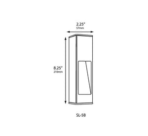 Focus Industries SL-58-LEDPSTU 4W 12V LED Panel, Square Aluminum Wall Mount Light, Stucco Finish