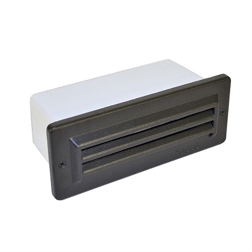 Focus Industries SL08L160WBR 120V Louvered Brick Light, 3W 120V LED Lamp, Weathered Brown Finish