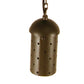 Focus Industries SL15L12RST 3W Omni LED Aluminum Hanging Starlight Step Light with Brass Chain and J-Box, Rust Finish