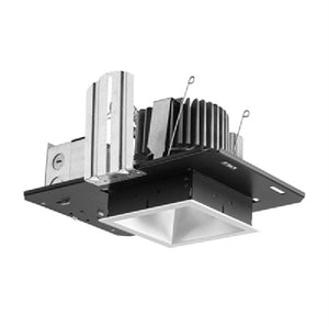 Gotham EVO4SQ 35/15 MVOLT EZB HSG 4" LED Square Recessed Lighting, 3500K, 1500 Lumens, 120-277V, 0-10V Driver Dims to 1%, Housing only
