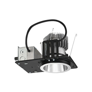 Gotham ICO4 40/30 45D 120 EZ10 AR LSS Incito 4" Round Downlight, 4000K, 3000 Lumens, 45 Degrees Beam Angle, 120V, eldoLED 0-10V ECOdrive, Clear Self-Flanged Trim, Semi-Specular Reflector Finish